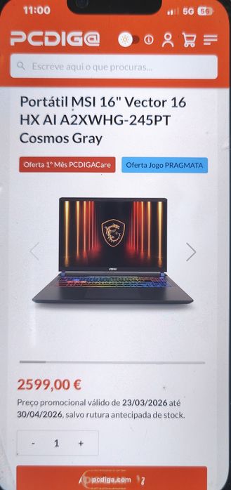 Portatil gamer MSI