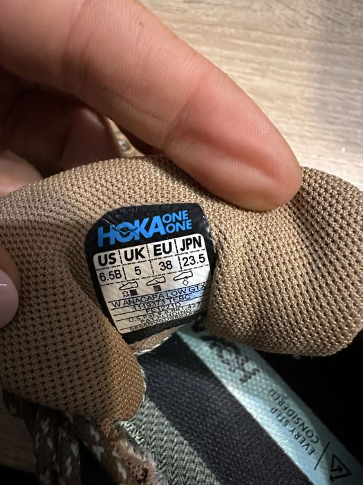 Жіночі трекінгові кросівки HOKA One Anacapa Low Gtx , 38 розмір, нові.