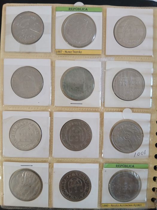 Lote de moedas  Portuguesas
