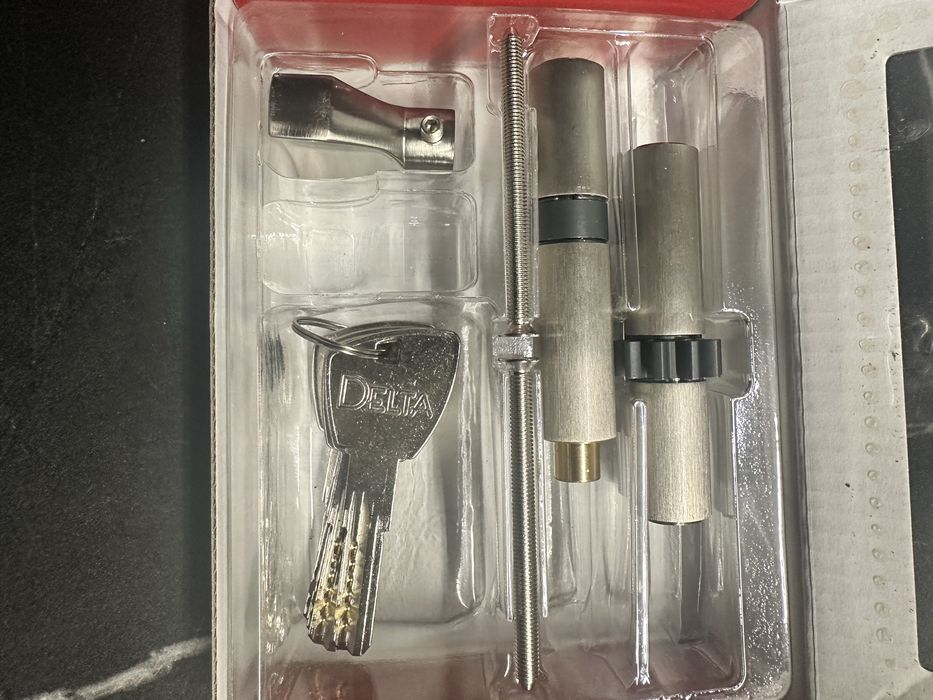 Zamek, wkladka kpl-2sztuki, wkładki bębenkowe Delta