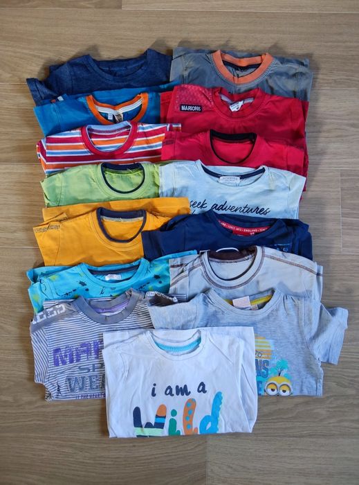 Bluzki z krótkim rękawem r. 104