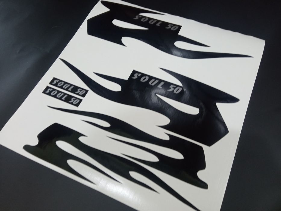 Наклейки на мотоцикл мопед альфа мустанг бак