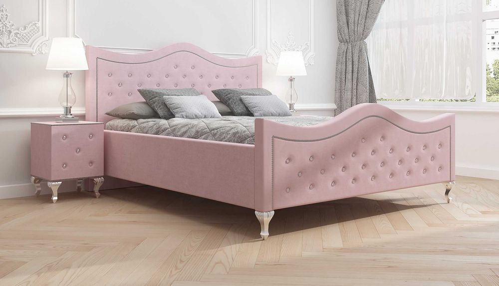 Łóżko tapicerowane  LUDWIK 120x200, 140x200, 160x200, 180x200, 200x200