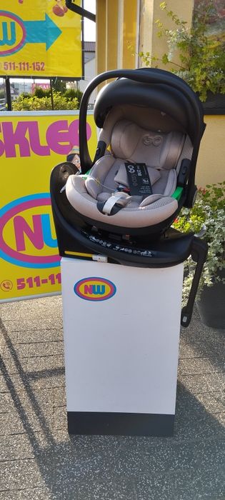 Nowy fotelik samochodowy od narodzin baza ISOFIX obrotowa SKLEP NW