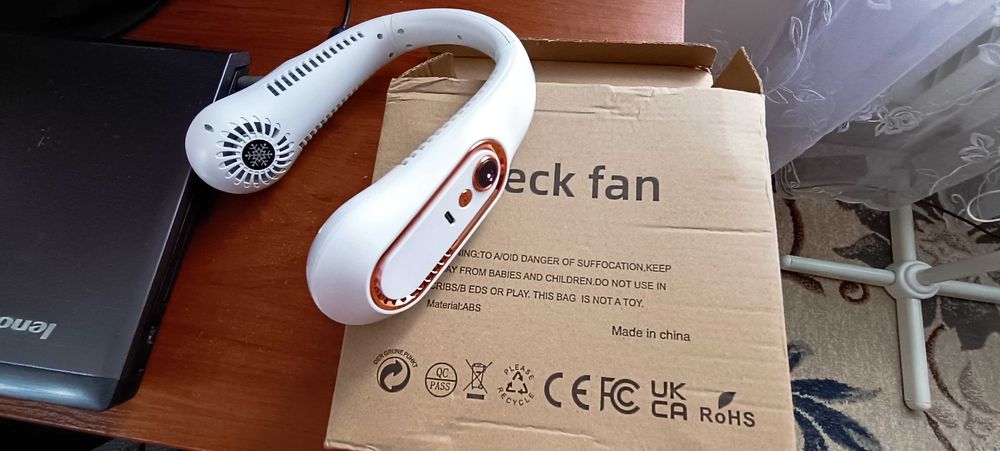 Вентилятор на шию портативний з акумулятором