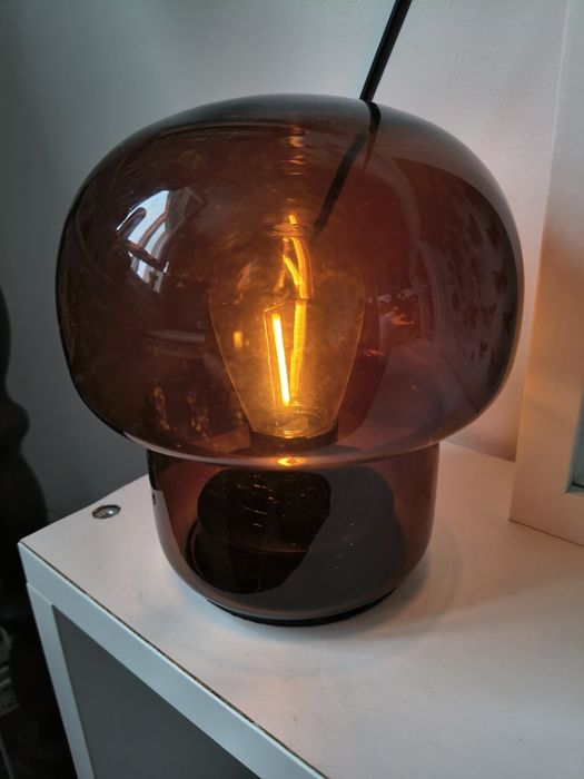 Lampka grzybek brązowa na baterie