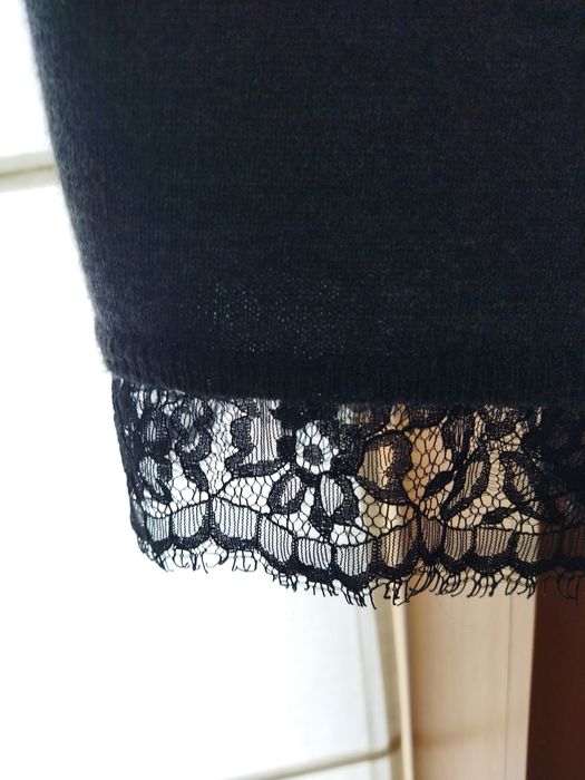 Vestido em malha cinza