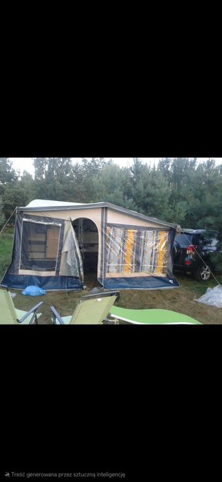 Przedsionek namiot przyczepy kempingowej