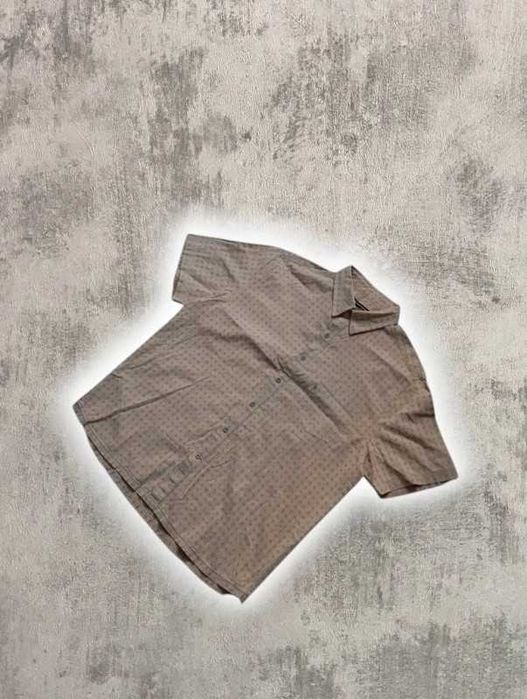 Beżowa męska koszula w kratę Wrangler