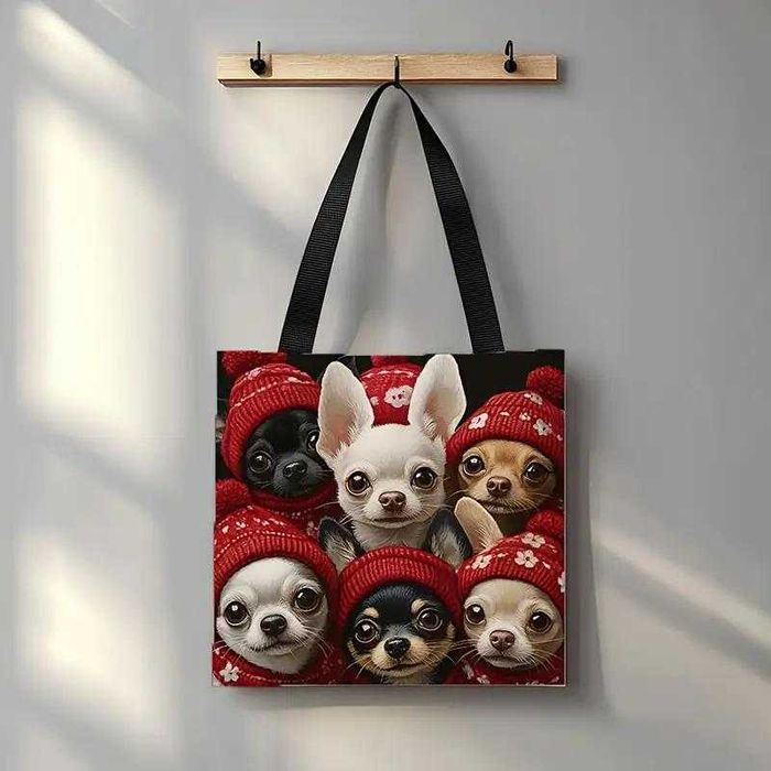 Новорічні шопери (1 ШТ. кожного принта) різдвяний аксесуар, подарунок.