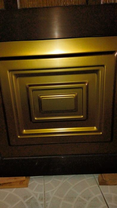 Porta aluminio lacada castanho, 2 unidades