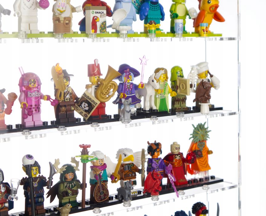 Duża Gablota Pojemnik Witryna Na 60 Lego Minifigurki Plus Ekstra Stud