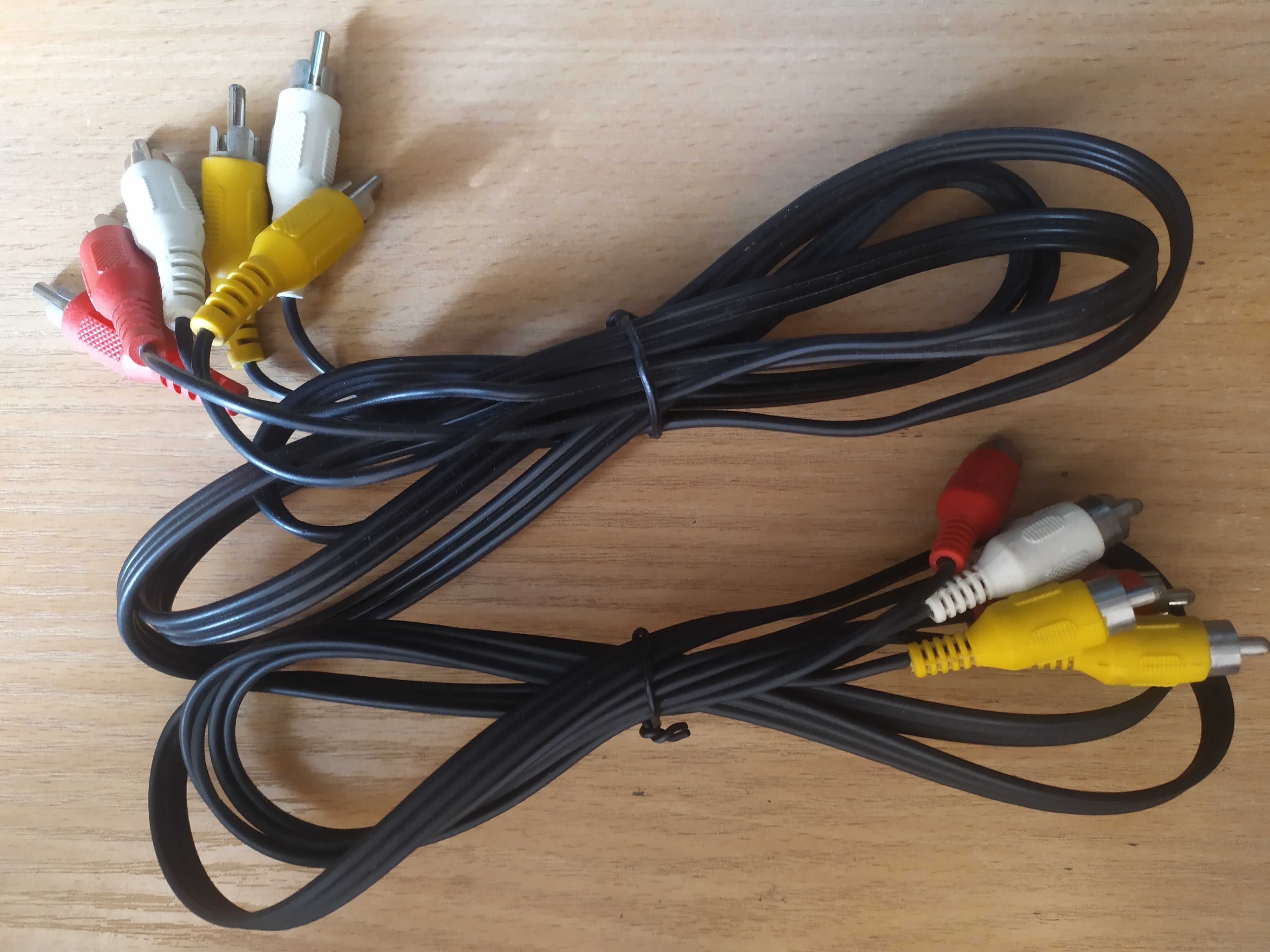Av кабель 3 RCA - 3 RCA, тюльпан - тюльпан, 3RCA-3,5mm: 35 грн ...