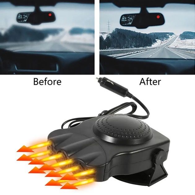 Тепловентилятор автомобільний Car Fan CF-612, дуйка для авто, Універса