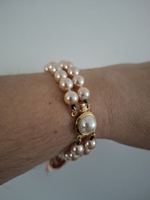 Pulseira de pérolas Majorca nova com etiqueta