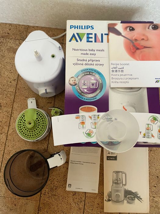 Пароварка-блендер Phillips Avent SCF870