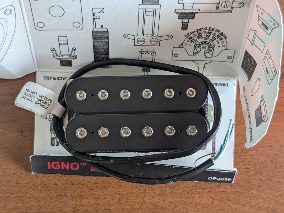 Звукознімач DIMARZIO IGNO Bridge (Black) Polyphia