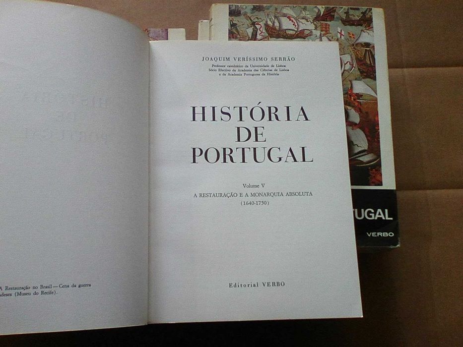 História de Portugal cinco 1ºs volumes