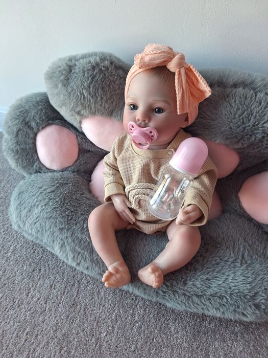 Lalka jak żywe dziecko reborn piękna NOWA duża 48 cm ubrana jak na zdj