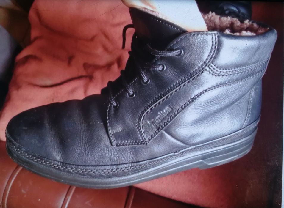 Ботинки кожаные на цигейке Salamander Marathon