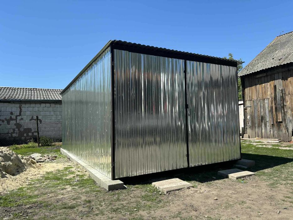 Garaż blaszany schowek na budowę do ogrodu !