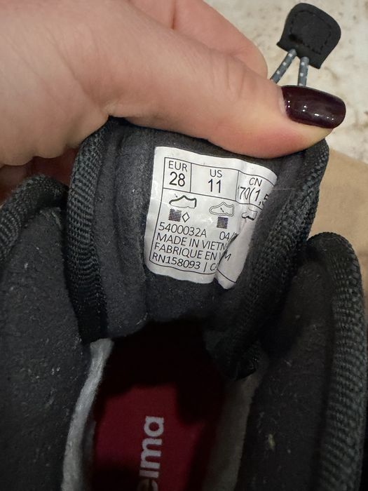 Продам дитячі зимові сапожки Reima 28 розмір