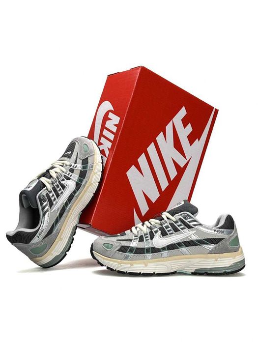 Кросівки Nike P-6000 WMNS Grey Black Green premium i89