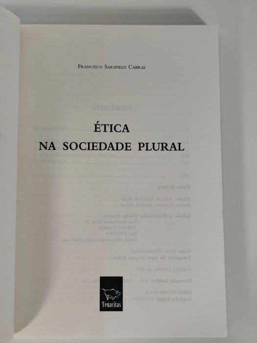 Ética na Sociedade Plural de Francisco Cabral