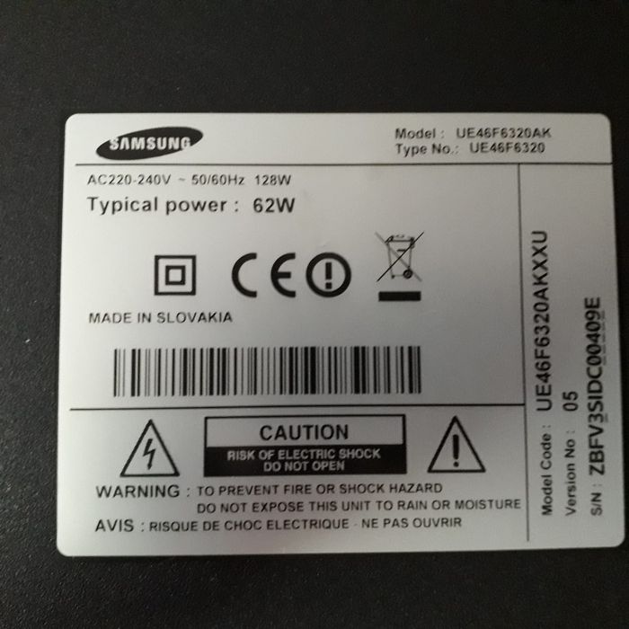 Placas fonte Smart Samsung 46 polegadas  funciona sem problema