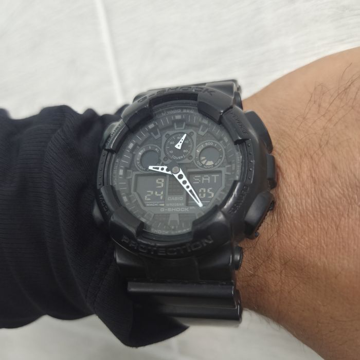 Casio G-Shock GA100-1A1 годинник оригінал чорний чоловічий