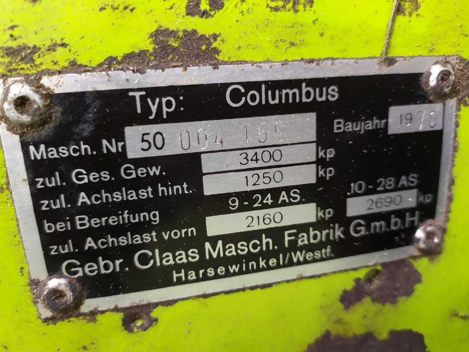 Kombajn Claas Columbus