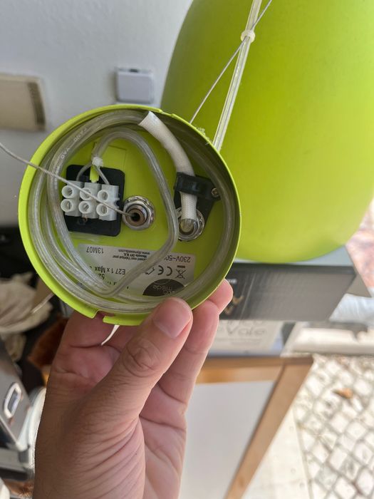 Candeeiro de quarto verde