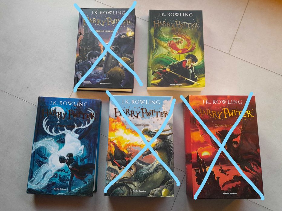 Harry Potter 2 tomy zestaw książki używane jak nowe książka Rawling