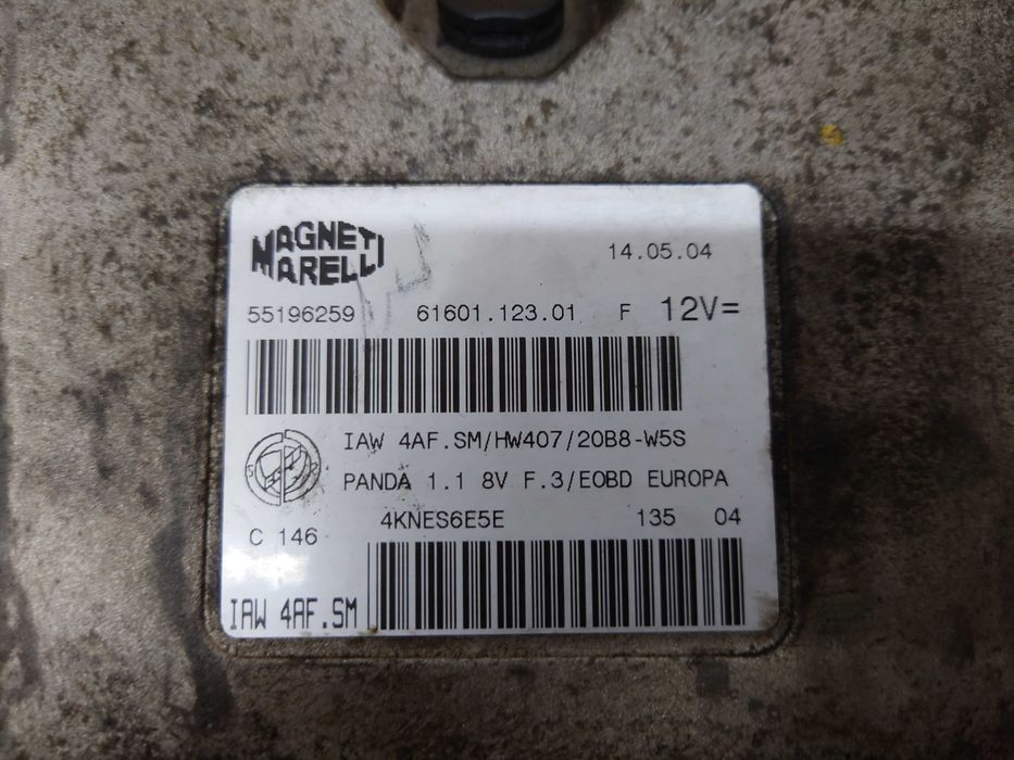 Fiat Panda II 1.1 B Komputer Sterownik Silnika ECU