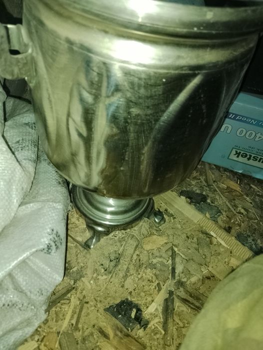 Самовар. На углях и ложка мильхиор
