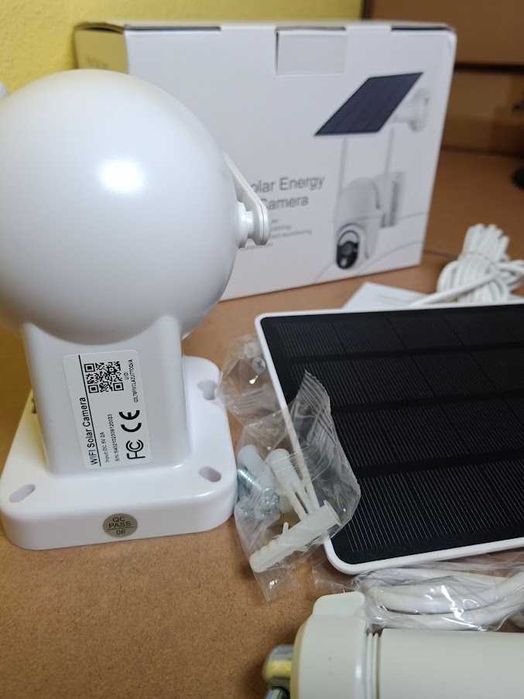 Câmara Vigilância Solar PTZ 3MP 2K WiFi Exterior Bateria (NOVA)