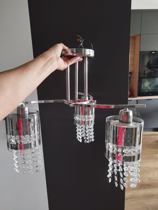 Lampa żyrandol kryształ