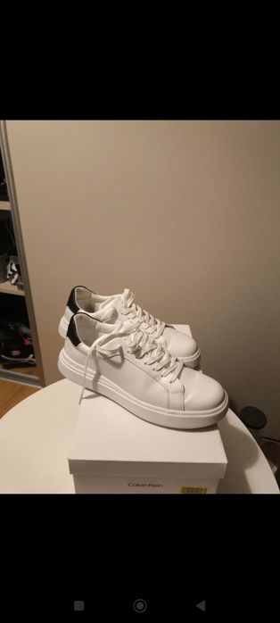 Białe buty CK sneakersy w rozmiarze 43