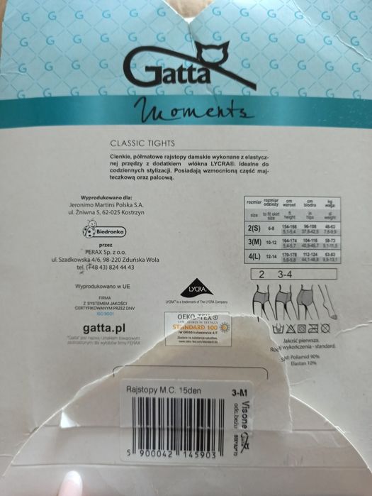 Rajstopy damskie Gatta nowe