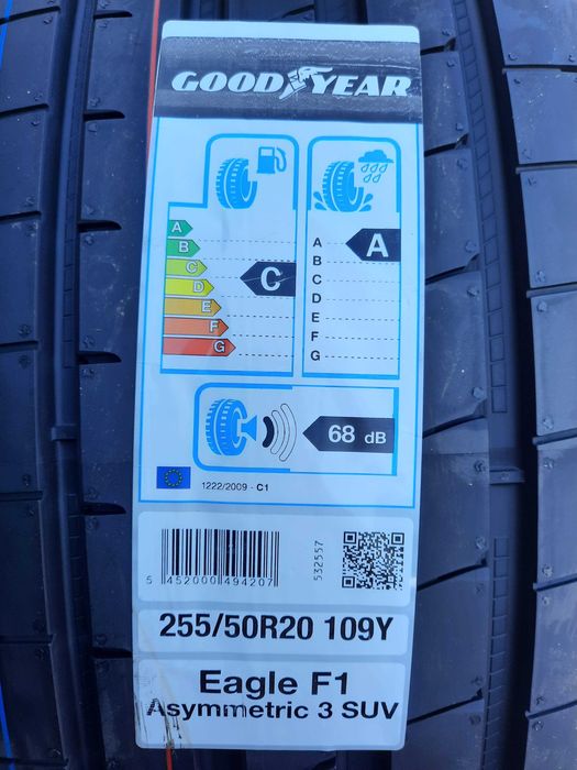 4szt. nowe opony letnie 255/50R20 Goodyear F1 Asymmetric 3 Suv W-wa