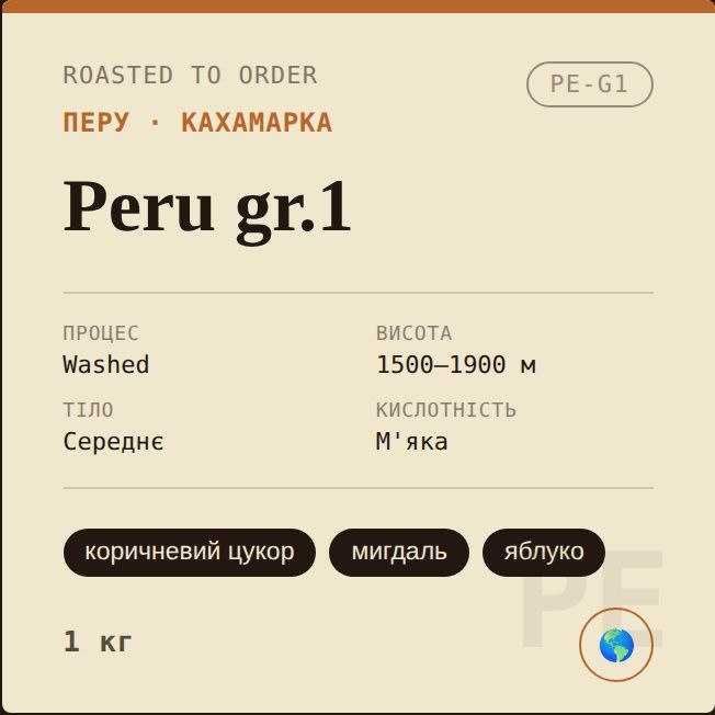 Кава напряму з ростерії — свіжообсмажена, без посередників