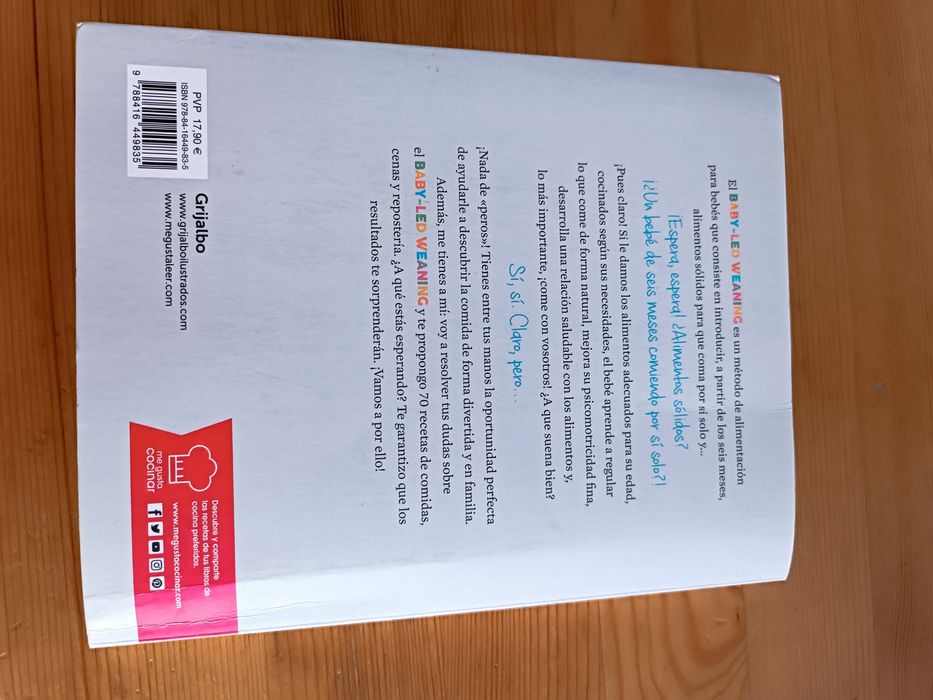 Livro Baby Led Weaning Español