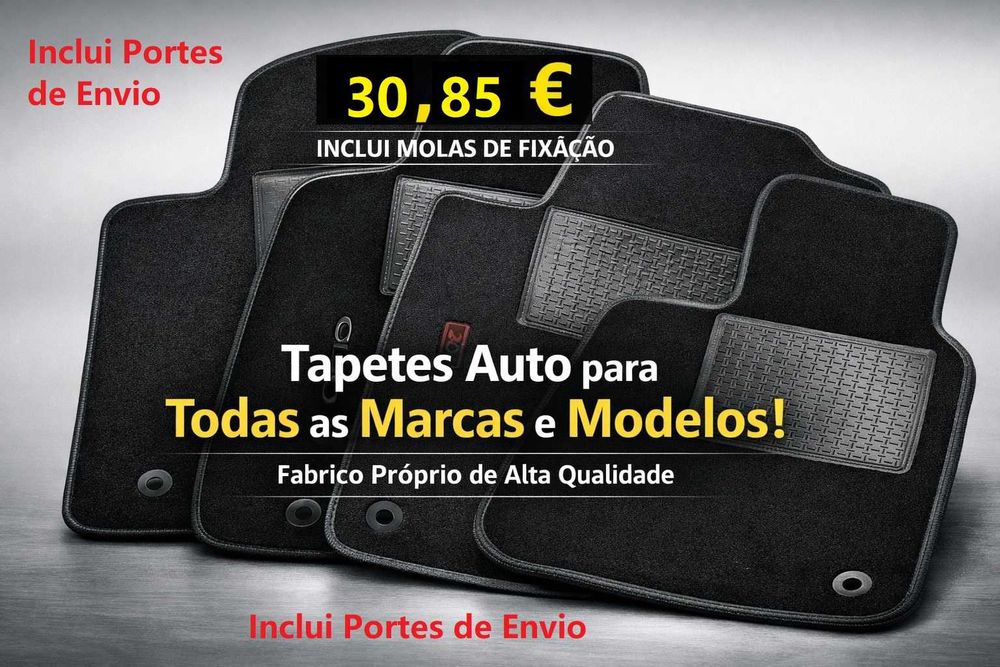 2 Tapetes Auto - Todas as Marcas e Modelos Auto (inclui Portes - Ctt-Expresso)