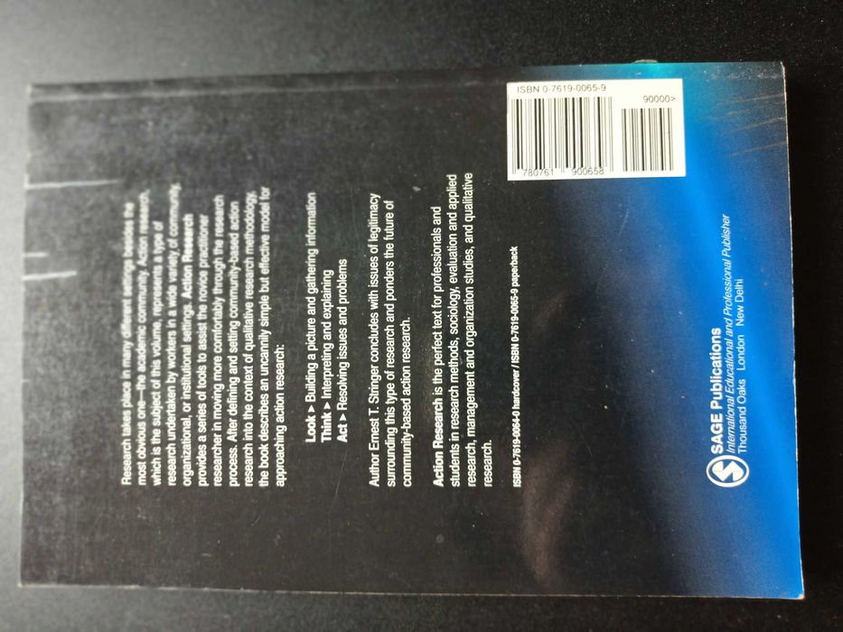 "Action Research - A Handbook for Practitioners" Ernest T. Stringer