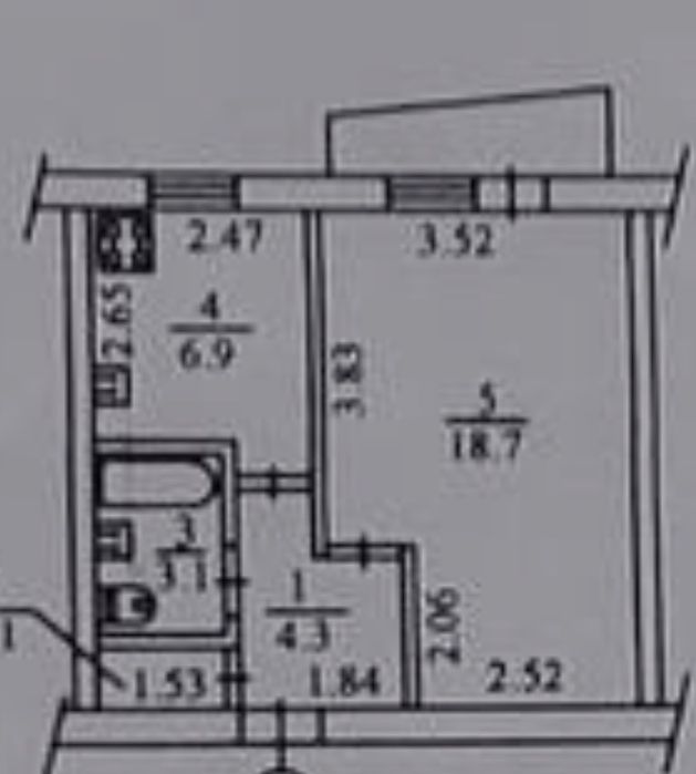 Продаж 1к квартири харківське шосе 51б