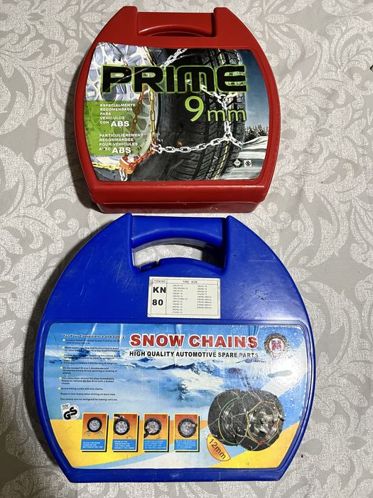 Correntes de neve de 9mm e 12mm