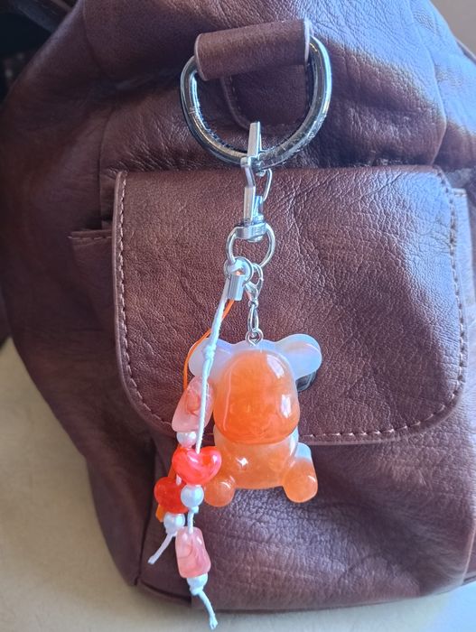 Bag charm artesanal urso