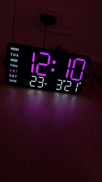 Часы на стену розовым цветом