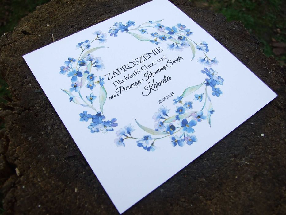 Zaproszenie I komunia święta 2026