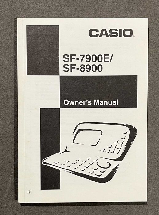 Manual Casio SF-7900E SF-8900